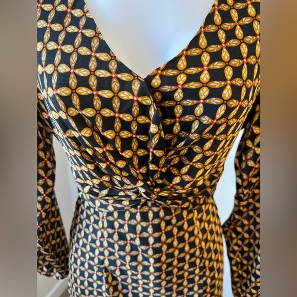 MINKPINK boho printed midi chiffon Dress size xs,medium - Picture 9 of 10